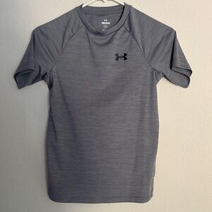 Under Armour Boys Heather Gray Tee